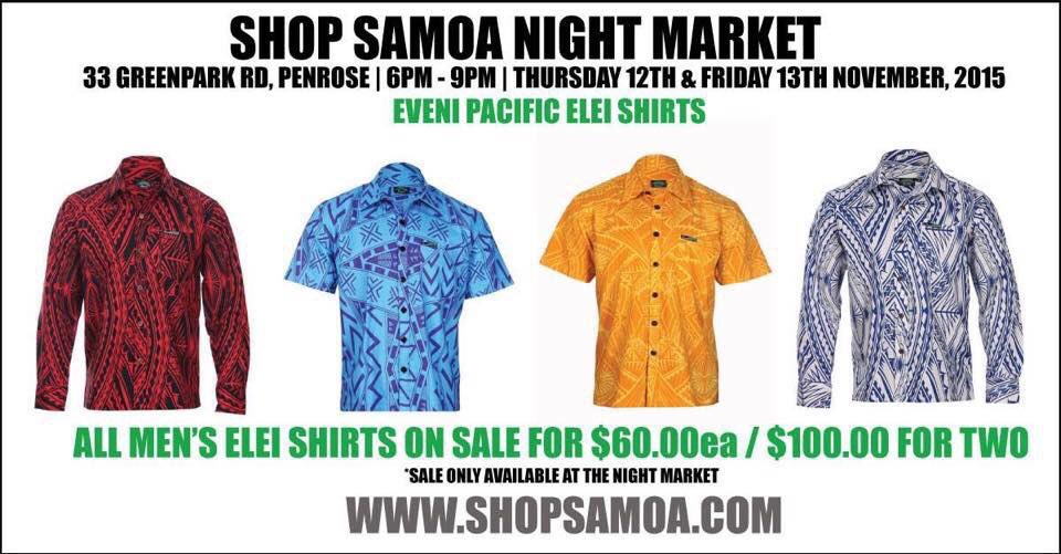 shopsamoa's tweet photo. Join us this Thurs &amp; Fri #ShopSamoaMarket 6pm-9pm 33 Greenpark Rd, Penrose - AKLD https://t.co/kXNkv2zrZl