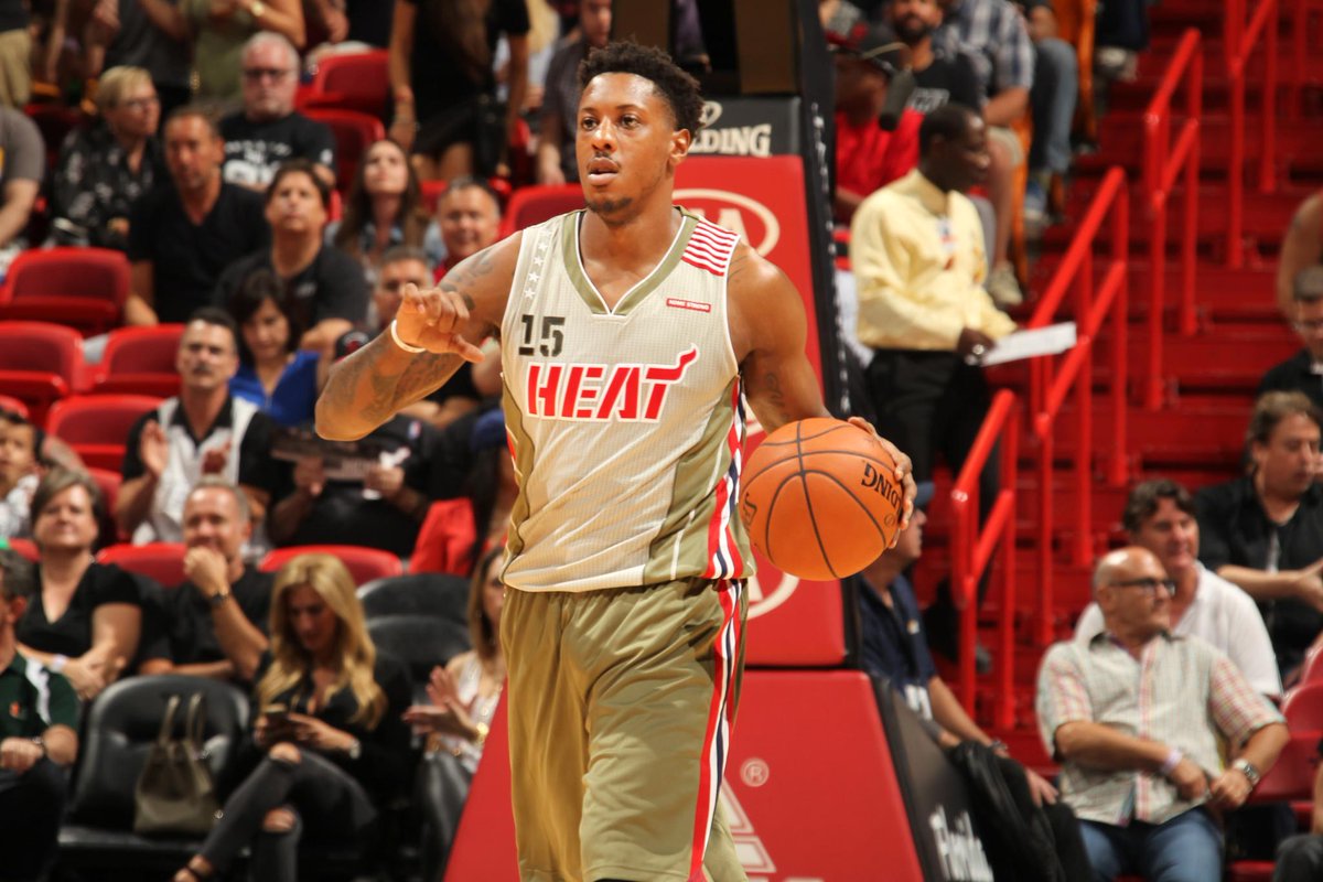 ESPNNBA's tweet photo. Heat have agreed in principle to trade Mario Chalmers to Grizzlies. (via @ESPNSteinLine &amp; multiple reports) https://t.co/1Uoo28bGYw