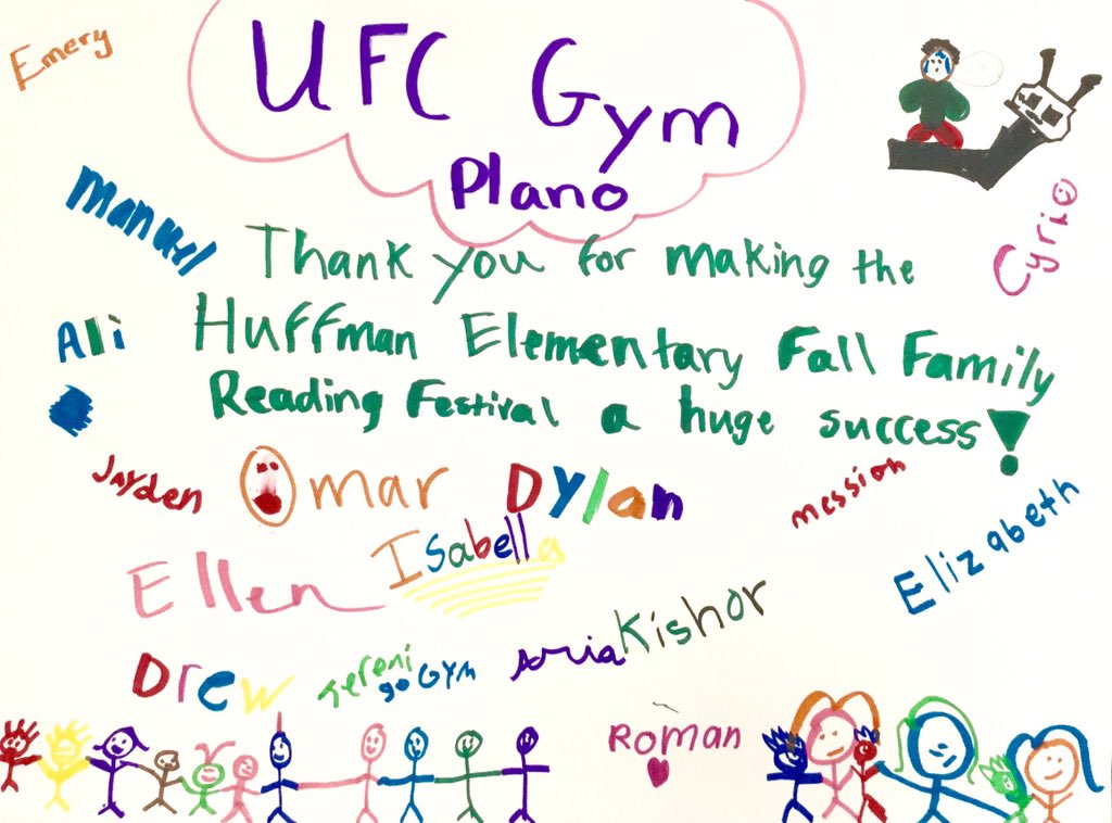 UFCGymPlano's tweet photo. @HuffmanHawks thank you for giving us an opportunity and cutest "Thank You" note😍😄! https://t.co/ylJvydmhfJ