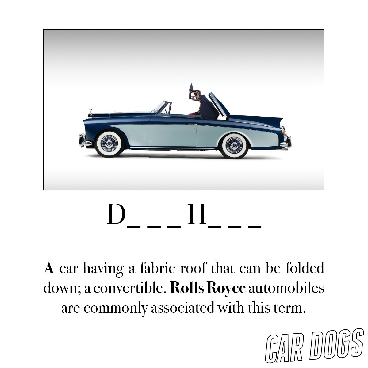 CarDogsMovie's tweet photo. Who knows the answer for our #TriviaTuesday?

D _ _ _ H _ _ _? https://t.co/2mjZrpdcF6