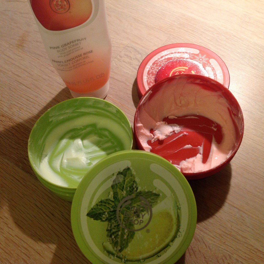 Tigercrawl's tweet photo. #REFILLREQUEST #The Body Shop down to my last scrapes of the scent of summer mojito body butter😥 https://t.co/vtgm8PLctT