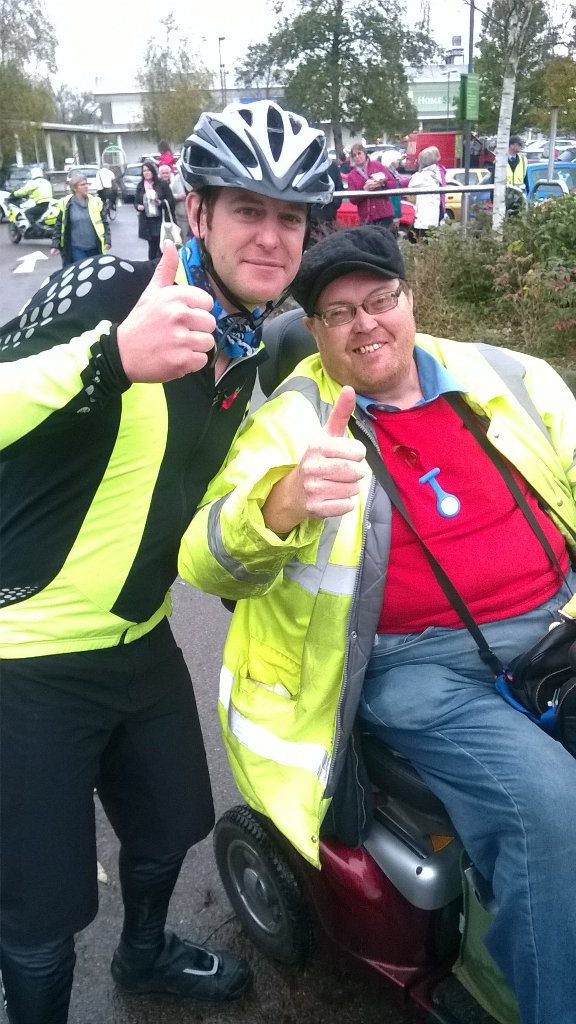 pperrett62's tweet photo. Matt Baker &amp; the Children in need rickshaw challenge stopped for lunch at Waitrose, Salisbury Wiltshire today. https://t.co/hDtG5jWIXL