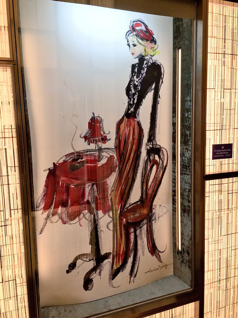 Gasch11's tweet photo. "I've always wanted to know who closed the bars, &amp; now I know...its me!" @ParkHyattNY #AndreaSelby @AmericanInParis https://t.co/DX5Z6kdiqd