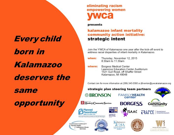 Join the YWCA on Thursday, November 12th to learn more about reducing the racial disparities of infant mortality.