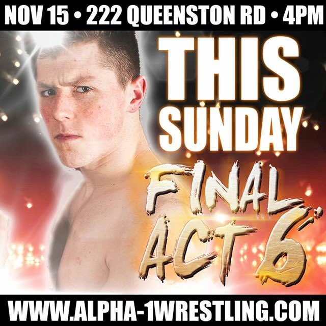 THIS SUNDAY! 

A1 stand out <a href="/TylerTWrestling/">Tyler Thomas</a> gets a shot at the Zero Gravity Title &amp; retribution! 

#FinalAct6 

RT