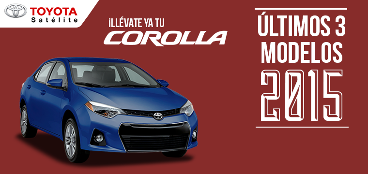 Toyota_Satelite's tweet photo. Tu #Corolla2015 te está esperando. https://t.co/Wc0GJX6j18