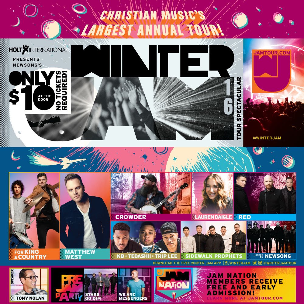 matthew_west's tweet photo. Roll call! #WinterJam 2016 is coming... who will I see there? RT if you've made your plans! https://t.co/8zN9SiWogA