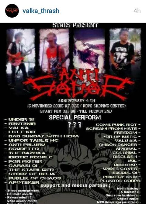 VALKApunk's tweet photo. VALKA NEXT GIGS 14-15 NOVEMBER *keterangan ada di pamplet* yu kita ramaikan acaranya #WIOSSS https://t.co/Y5lanJRxOI