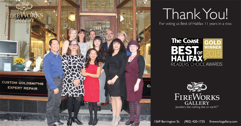 Thank you, for voting us Best of Halifax 11 years in a row, The <a href="/TwitCoast/">The Coast - Halifax/Kjipuktuk</a> Best of Halifax Gold Winner 2015
