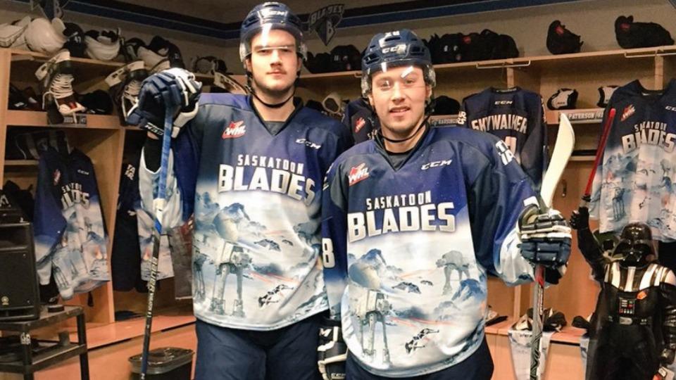 The Saskatoon Blades have Hoth-inspired jerseys for Star Wars night (via @SI_ExtraMustard) on.si.com/1MUFzQq