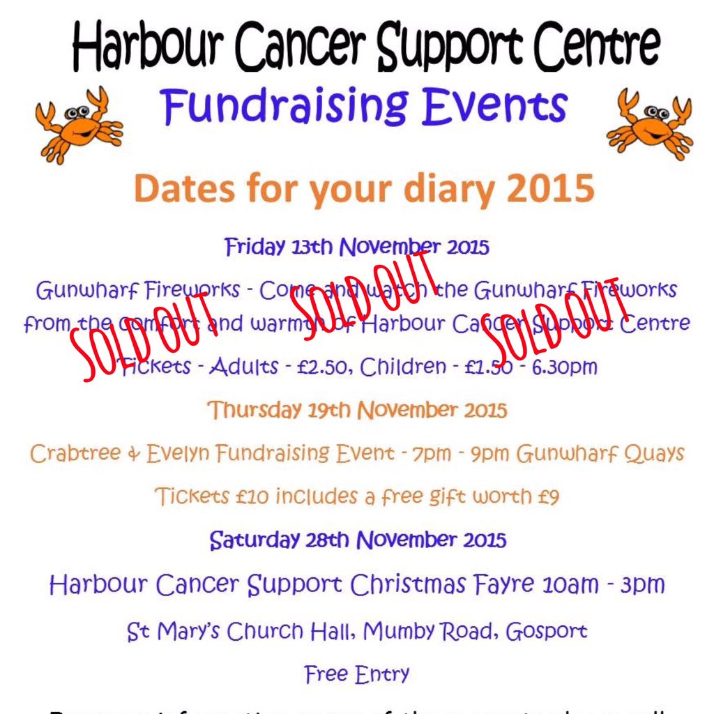 Dates for your diary