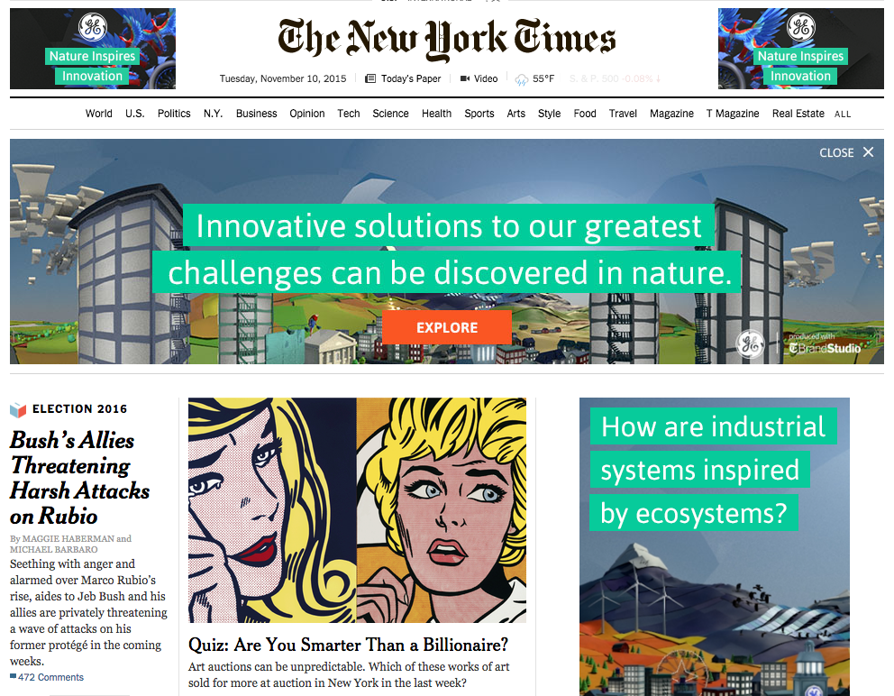 HarryBrad4d's tweet photo. Looking good on the Homepage today for @generalelectric @TBrandStudio https://t.co/gCva8y8W7T https://t.co/VPPpHc3Zue