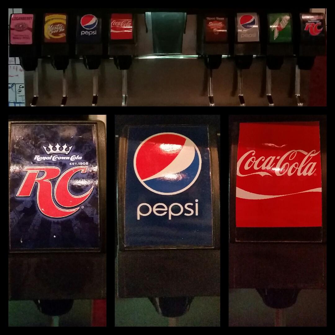#Coke , #Pepsi  and #RCCola ! No following societies rules at Allen St. PoutineCo! #poutine <a href="/pepsi/">Pepsi</a> @cokeacola