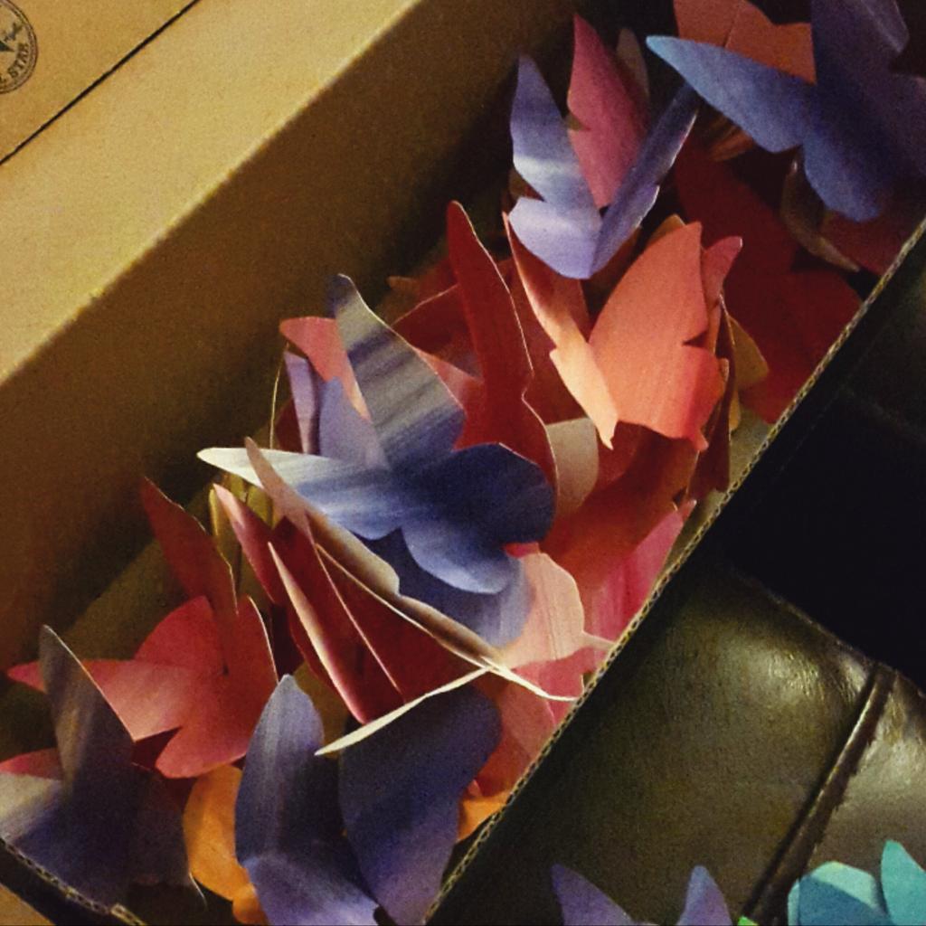 Boxing the butterflies, check out @PopupArtBristol for more info, I'll be selling these for 50p to £1 :)