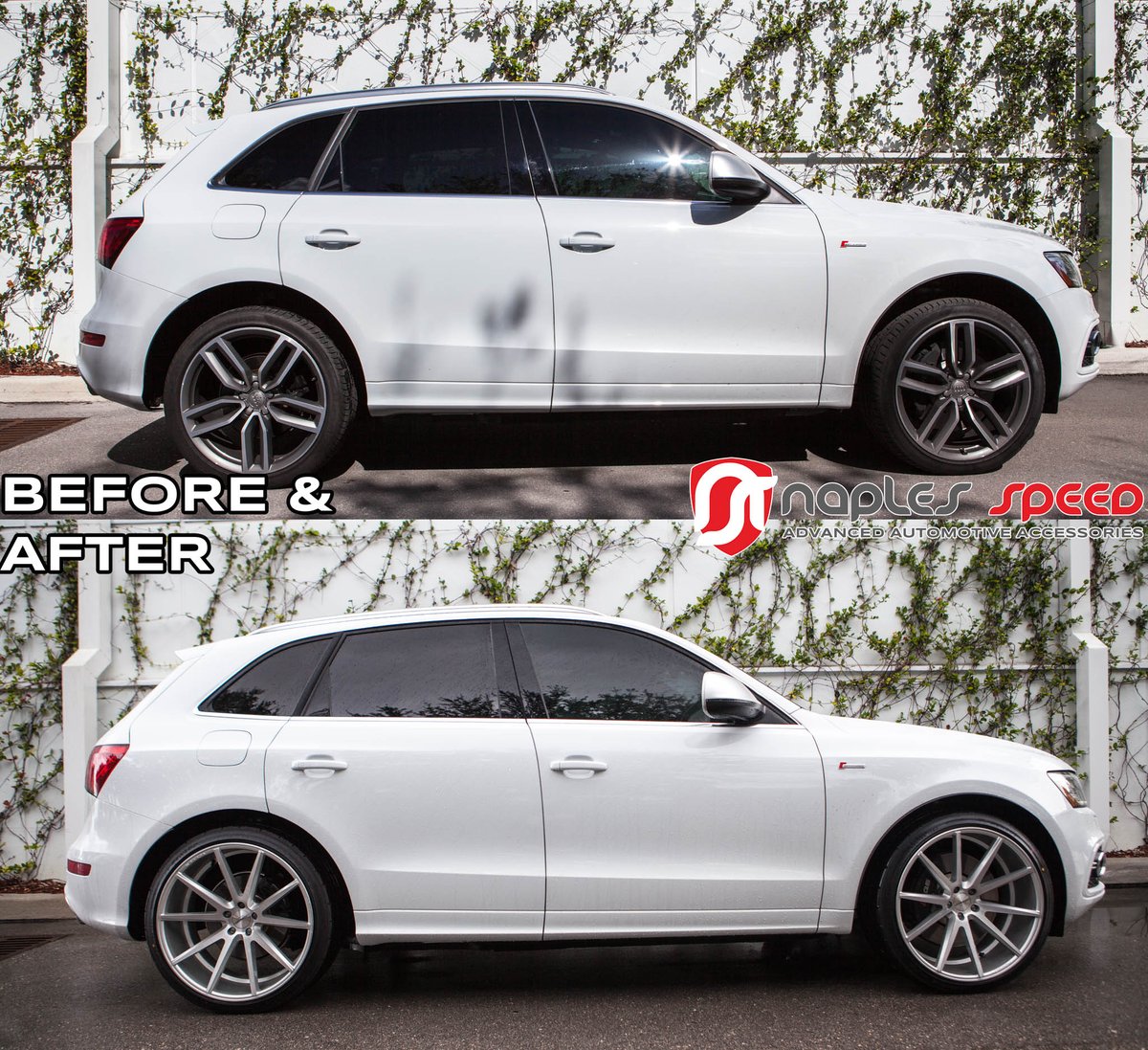 NaplesSpeed's tweet photo. Full feature on this #lowered #SQ5 coming soon! #naplesspeed https://t.co/zZiY4U5i31