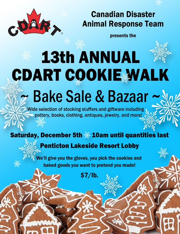 Critteraid's tweet photo. Holiday Bake Sale &amp; Bazaar https://t.co/CETmEbWeHA
