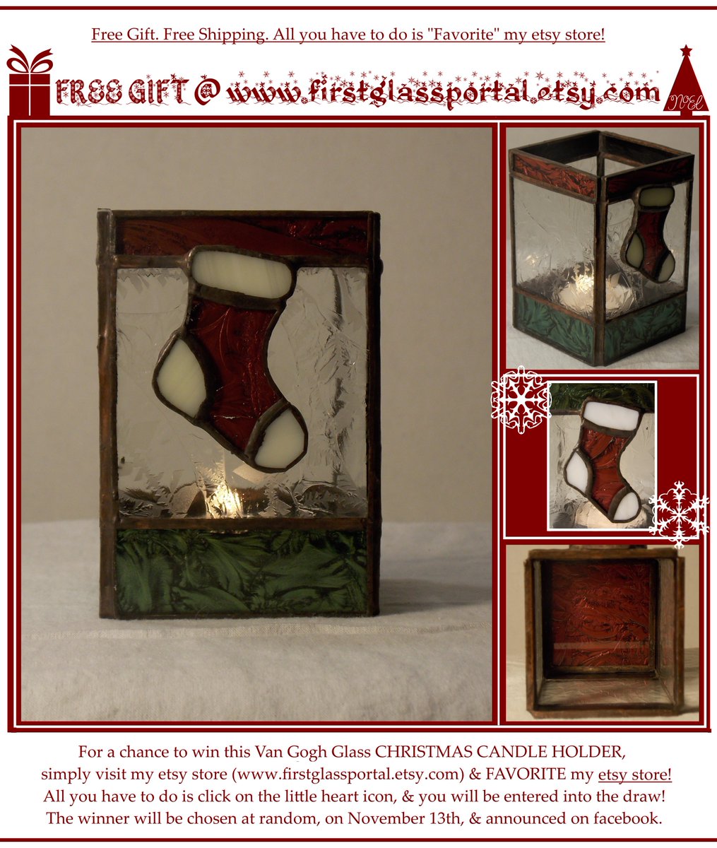 GlassWeaver's tweet photo. #WinTheHolidays Shop Mom &amp; Pop this year! Win this holiday candle holder! FREE! https://t.co/3qzMSJA88w