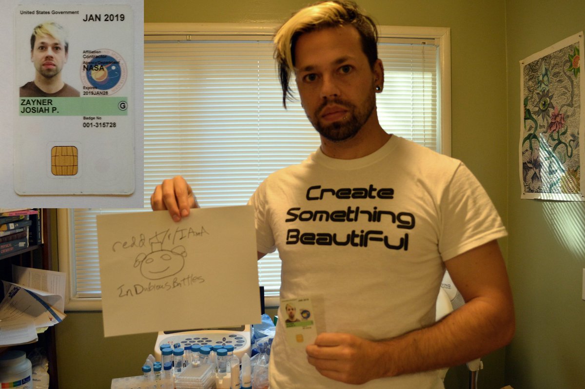 Josiah Zayner On Twitter I Am Doing A Reddit Ama About Nasa