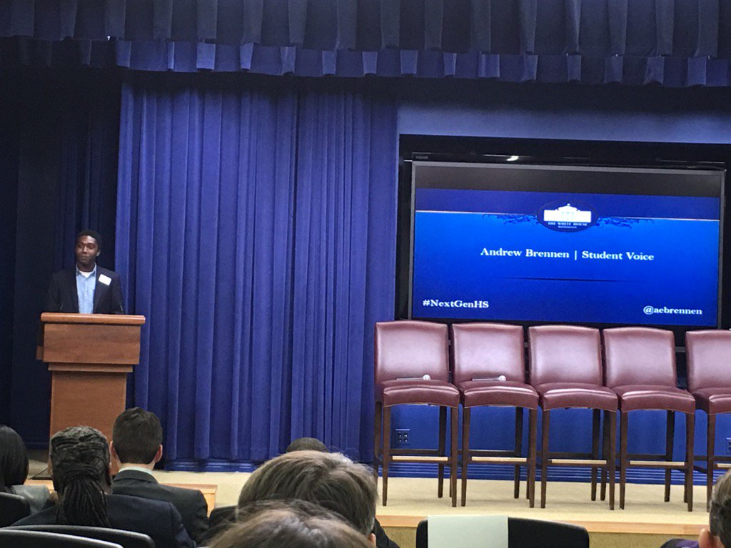 pblbob's tweet image. Andrew from Student Voice speaks out passionately for student voice for #NextGenHS @BIEpbl