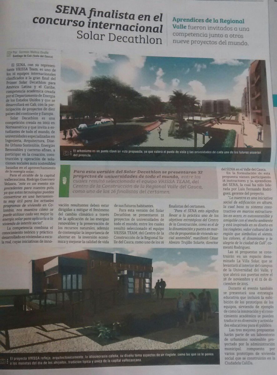 VRISSATEAM's tweet photo. Noticia en Sena Comunica #vrissa https://t.co/PzM6H0twC9