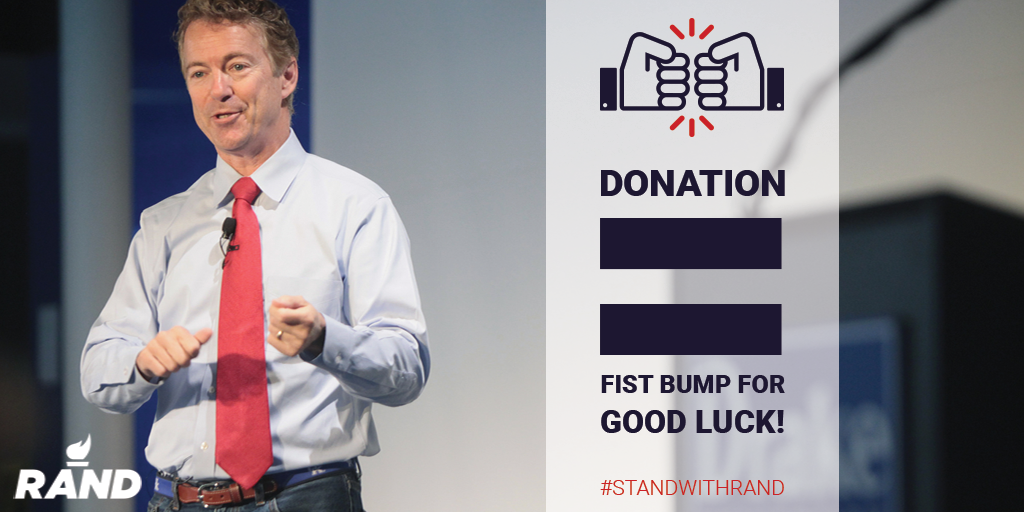 RandPaul's tweet image. Today is #GOPDebate day! Let's wish @RandPaul good luck. Donate today: bit.ly/1HvpGgR #StandWithRand