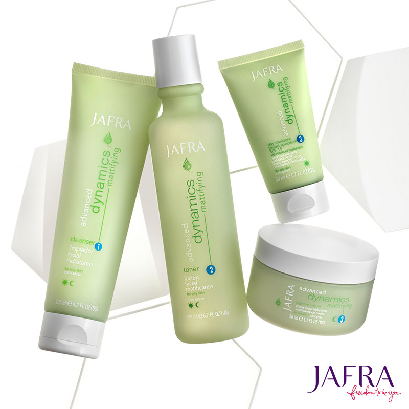 JAFRACosmetics's tweet photo. A regimen dedicated to controlling, cleansing and refreshing oily skin. #AdvancedDynamics #Mattifying #skincare https://t.co/jFb6D4XEFQ