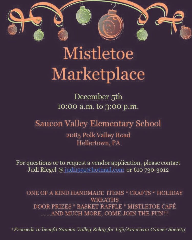 Come join the fun on December 5th at @SauconValleyES! 🎄 RT