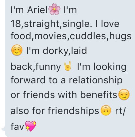 Meet Ariel. FAV/RT