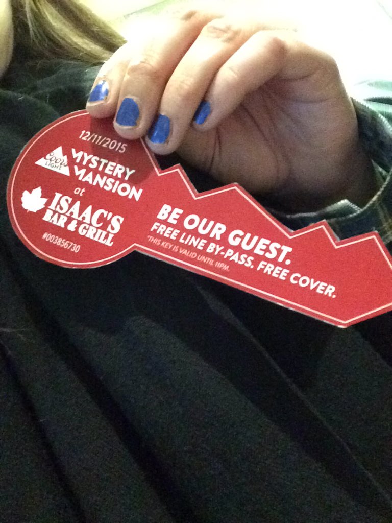 CommKatherine's tweet photo. Can't wait for @IsaacsBG this Thursday! Got my key courtesy of @BrockBUSU 🎉🎊 #BrockU https://t.co/sm6bc98KcW