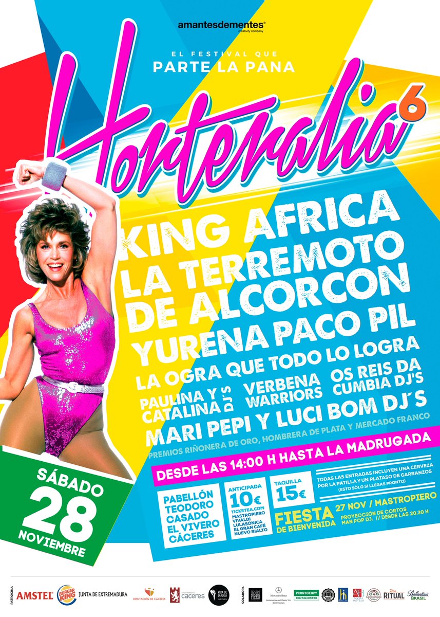 Panoramaex's tweet photo. YURENA, KING ÁFRICA, LA TERREMOTO Y PACO PIL, EN EL FESTIVAL CACEREÑO HORTERALIA https://t.co/yuKY9o3PHm