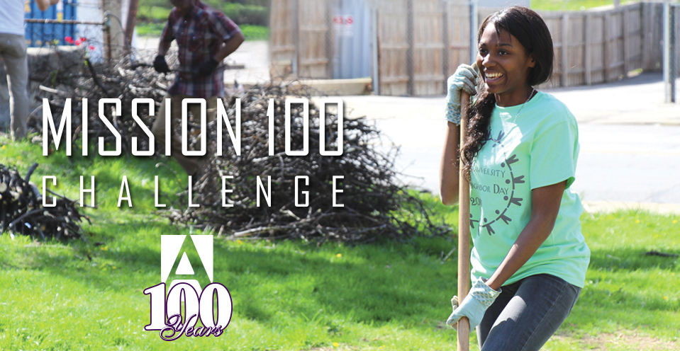AvilaUniversity's tweet photo. In our 100th yr, we're recruiting 100 ppl to perform 100 service hrs. Are you in?#Mission100 https://t.co/kr20IrmPKW https://t.co/wV755bRyJm