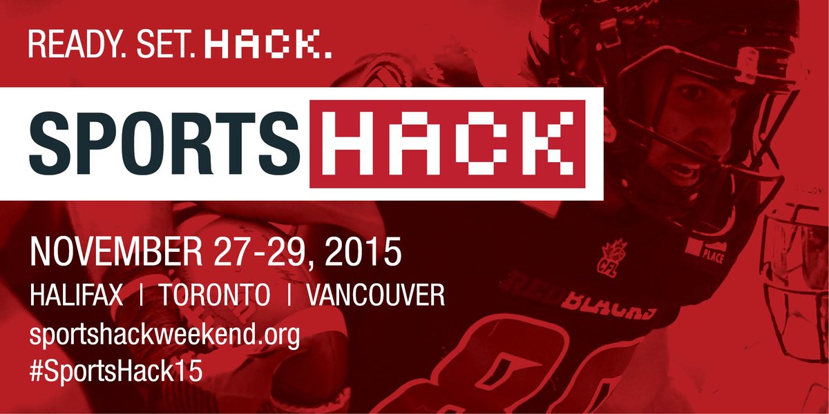 2 days. 3 cities. 400+ #developers from across Canada. Join us at #SportsHack15! ow.ly/UubBf