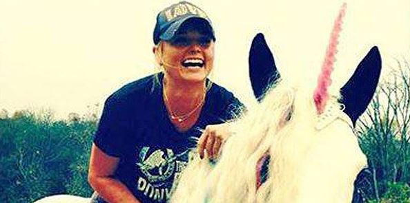 Wish a happy birthday! We\re jealous we didn\t get to ride the unicorn too
 