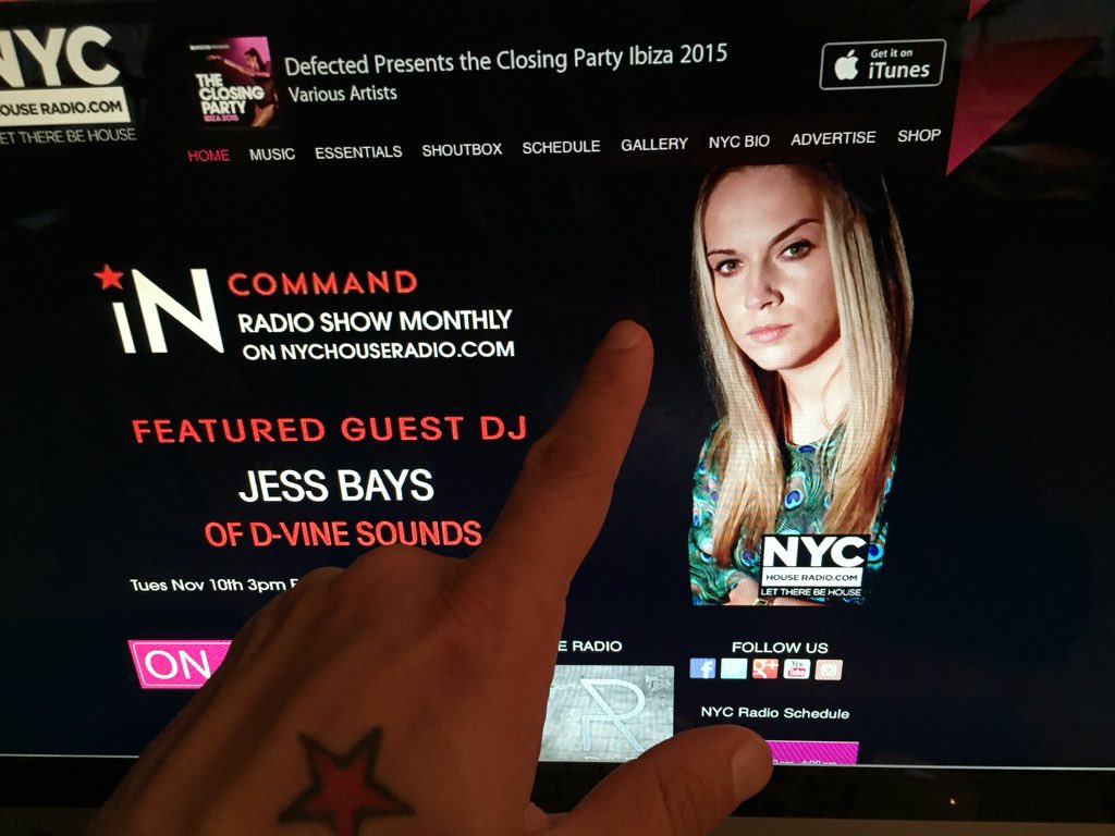 salivacommandos's tweet image. Happening now on @NYCHOUSERADIO  with Guest DJ @jessica_bays #housemusic #beincommand #deephousemusic #househeads
