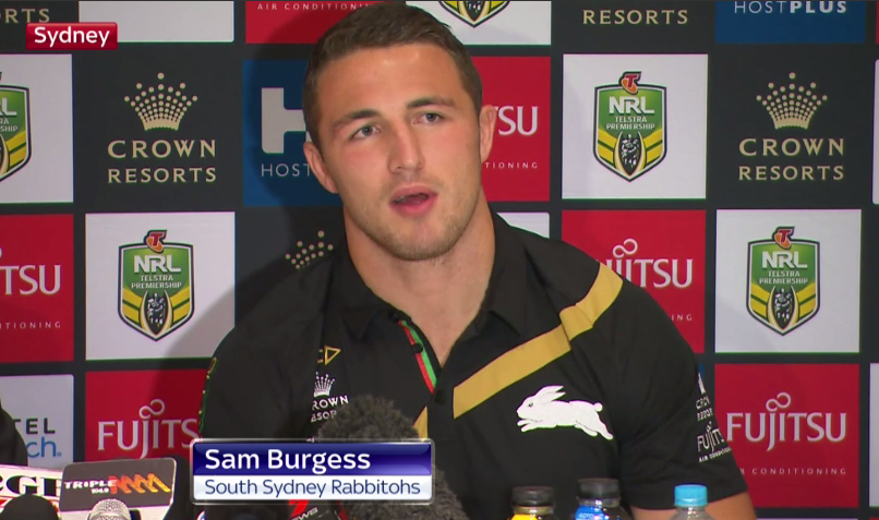 Sam Burgess is live on #SSNHQ talking about his move back to rugby league with the South Sydney Rabbitohs #SSNHQ