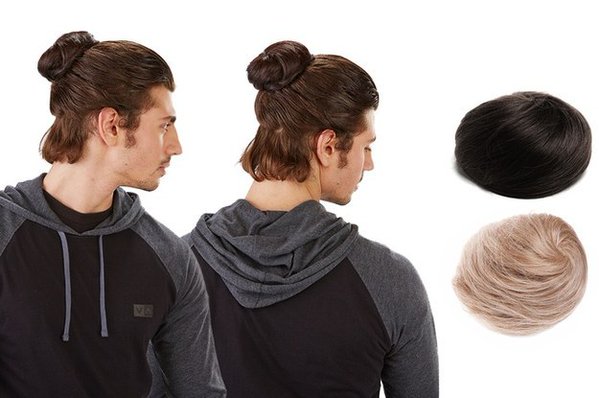 KISSFMPhoenix's tweet photo. WHAT IS GOING ON!?! Clip-On man buns are happening!! -> https://t.co/YeDFi1Tgcn https://t.co/tC3GOAaifW