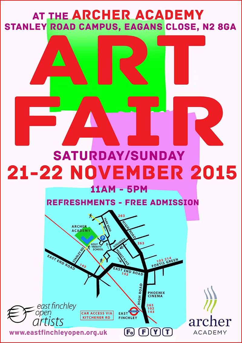 EastFinchOpen's tweet photo. Did you know that we have an amazing Art Fair coming up? You still have time to plan your visit to East Finchley!! https://t.co/bYvufZzd2g