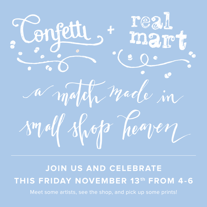 shoprealmart's tweet photo. Come see us @confettidayton this Friday! We are way too excited. #shoplocal #dayton https://t.co/Tpdpj9Bn6a