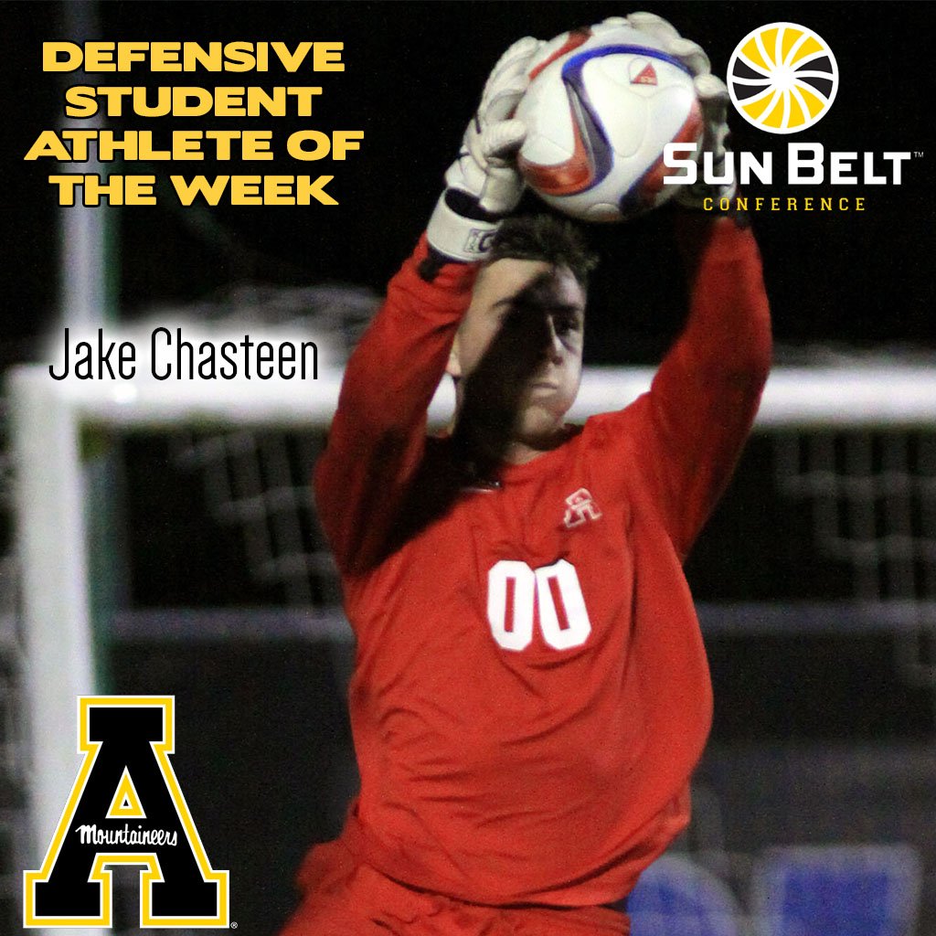 appstatesports's tweet photo. .@AppStateMSoccer Jake Chasteen and Stephen Chapman were honored by the @SunBelt! Details at https://t.co/t1RtNf6XLX https://t.co/PxpeUrHCrg