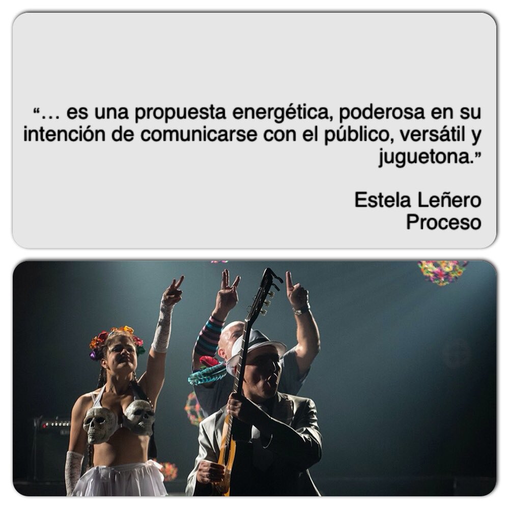 DESVENAR's tweet photo. En la opinión de #EstelaLeñero para @revistaproceso Nos vemos el viernes en @Carretera45 a las 8:30 pm
#Teatro https://t.co/X2Hs76J4BI