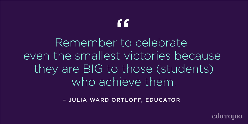 edutopia's tweet photo. Three cheers for the "small victories" you've witnessed this week. 🎉 https://t.co/rcS9OG27fj