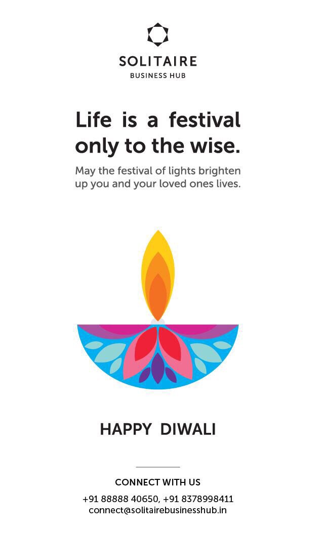 HubSolitaire's tweet photo. Celebrate the festival of light. Have a fabulous one. #HappyDiwali ! https://t.co/xBPrBXN8Hl