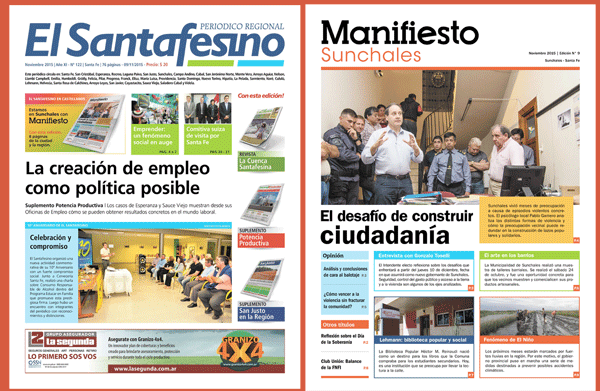 exequielkay's tweet photo. El Santafesino: Nuestra edición de Noviembre junto a @manifiestos Manifiesto Sunchales. ¡Pedilos! https://t.co/OuEZkkD8vG