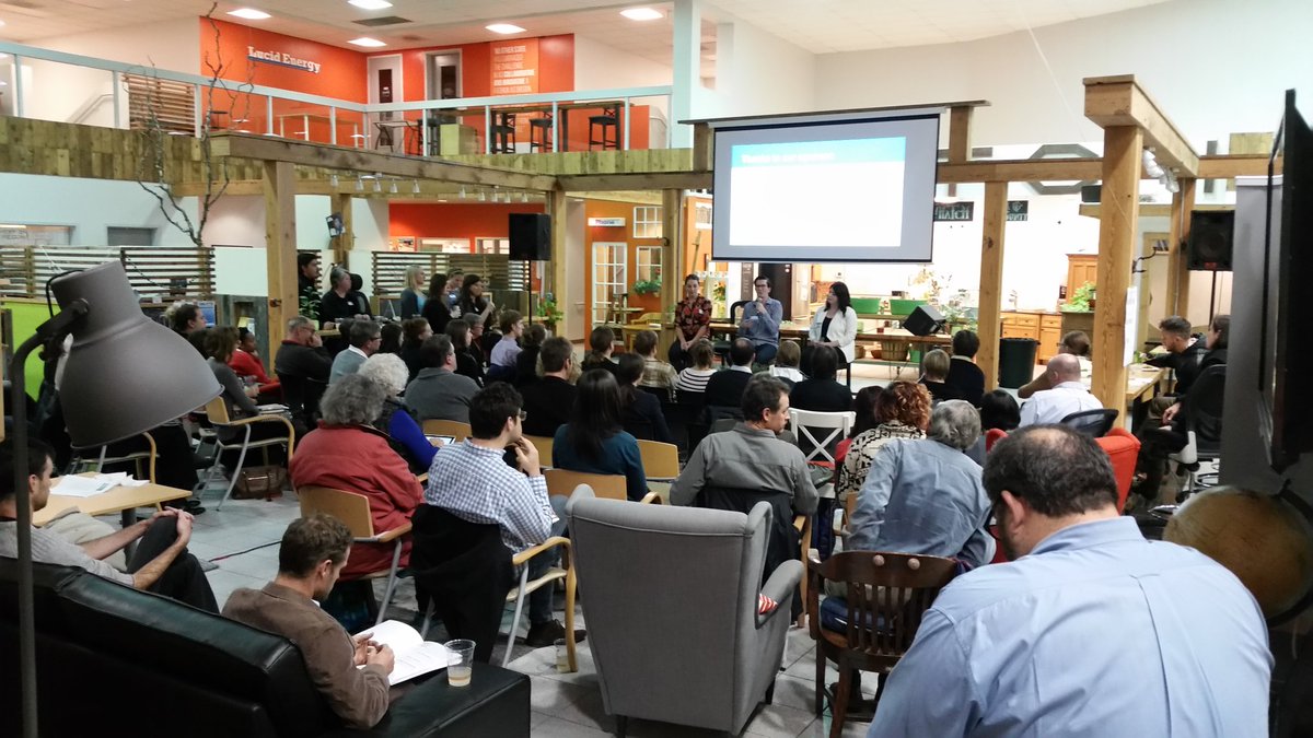 HatchTheFuture's tweet photo. It's a full house right now at @HatchLabPDX with @Macs_List &amp; @NonprofitOregon https://t.co/TXu8qZIRlD