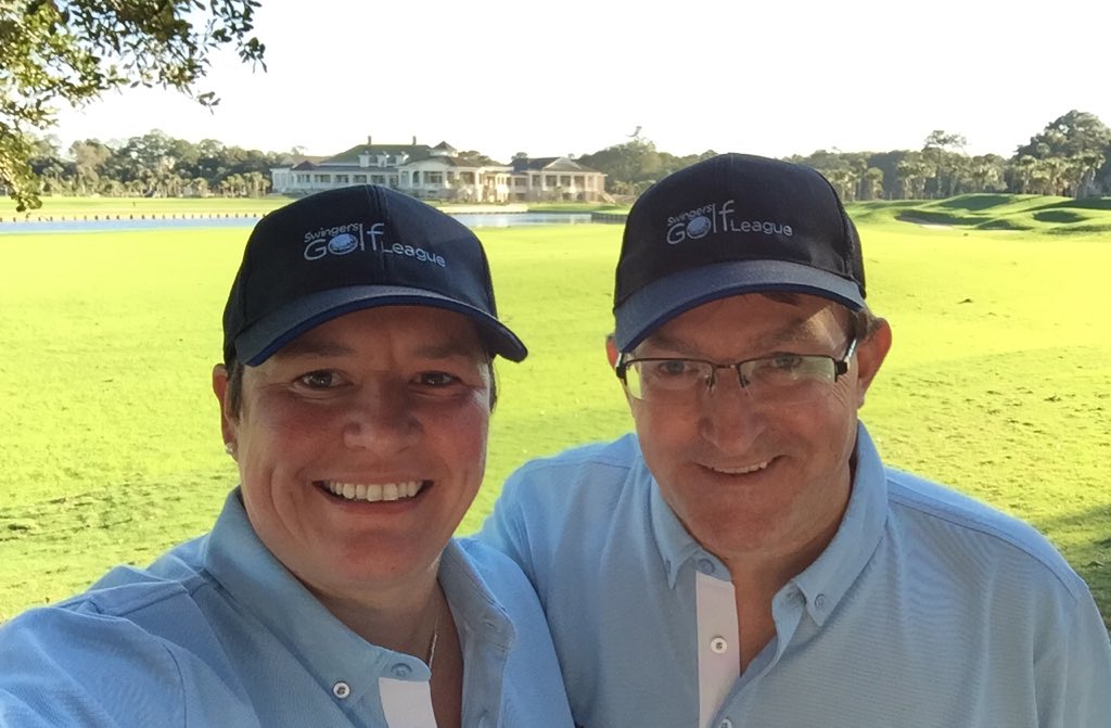 MoragHutcheon's tweet photo. @GolfingSwingers @EuroCaptainKen @MoragHutcheon smiles after our win today #S12final https://t.co/oAWmHh9s5m