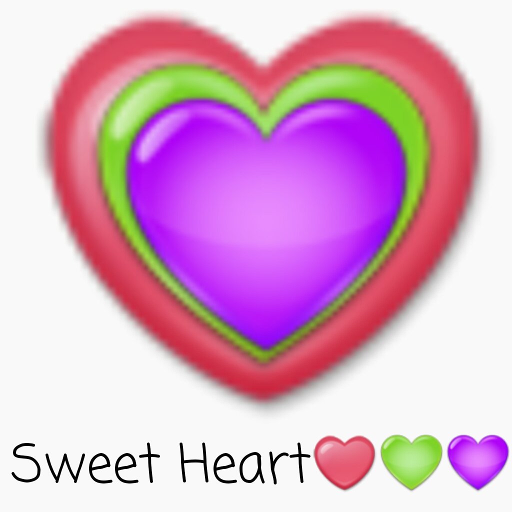 emoji_edit's tweet photo. Sweet Heart❤💚💜 https://t.co/PZEwrYl1yL