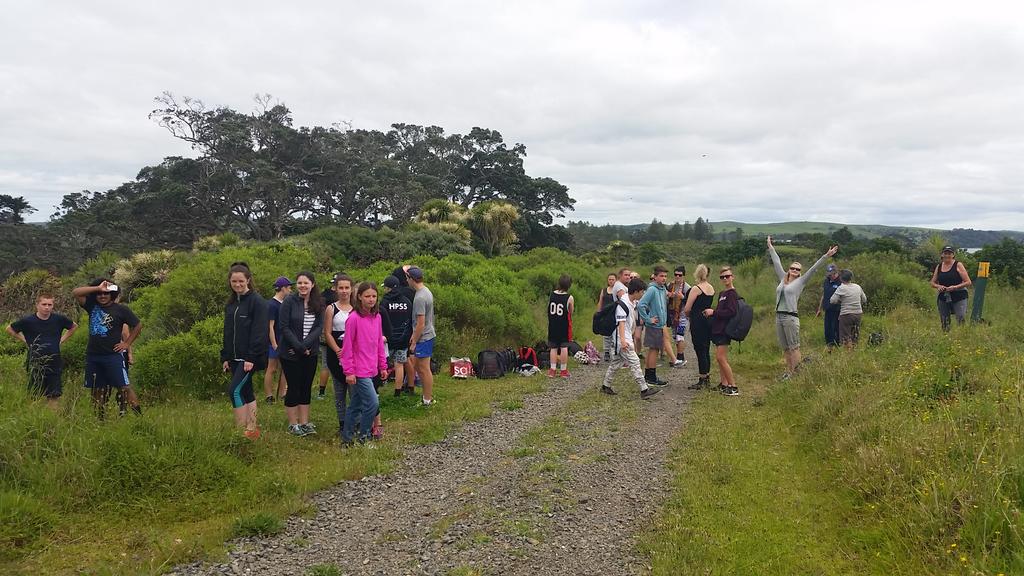 A day out on motuihe island for <a href="/HPSSchool/">Hob Point Sec School</a> wildlife selfies... Andrea still lovin' it
