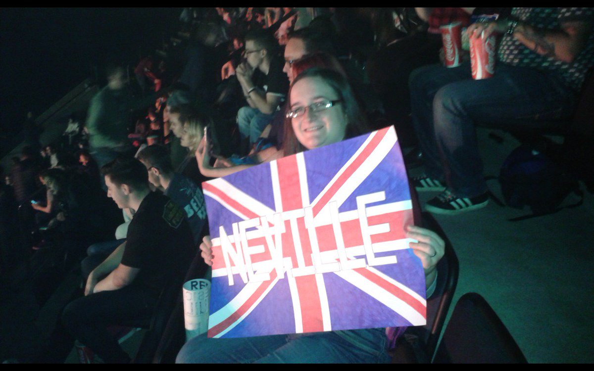 vikiq's tweet photo. Great to see @WWENeville at #WWEmanchester two days in a row. :) https://t.co/achP6XkND1