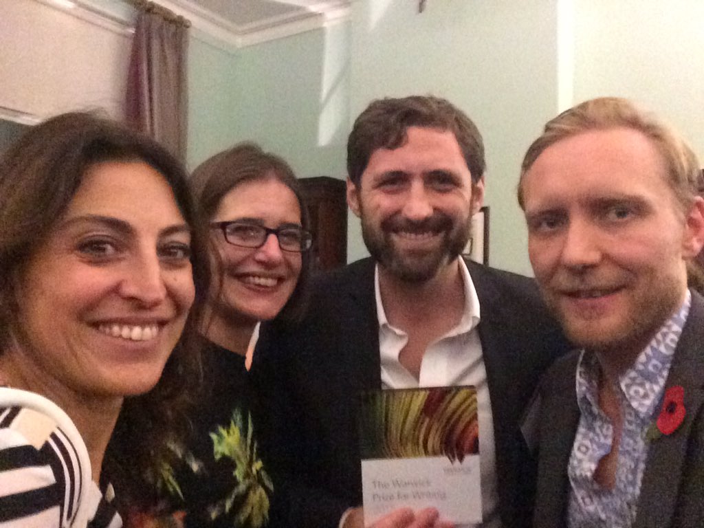 Kinhead's tweet photo. .@PhilKlay celebrating @WarwickPrize  #Redeployment https://t.co/oCl9swW7g8