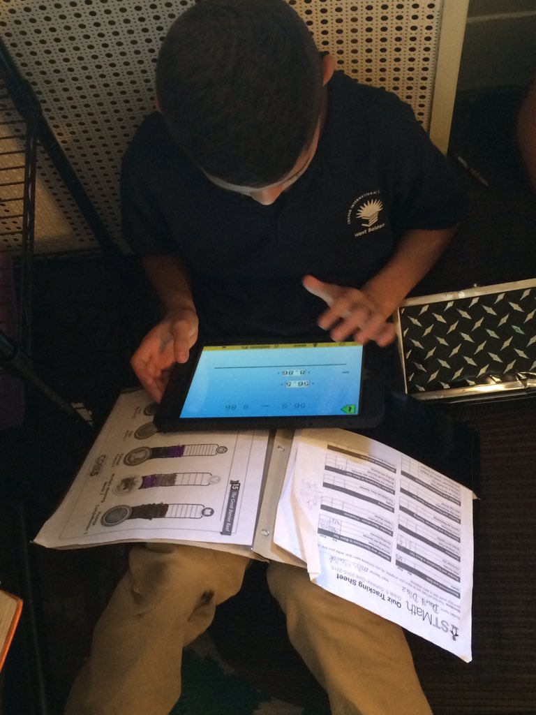 Ms_Swick's tweet photo. #cicswestbelden students use data to set goals and track their progress while using #STMath #Accountability #growth https://t.co/NeclgbZjaF